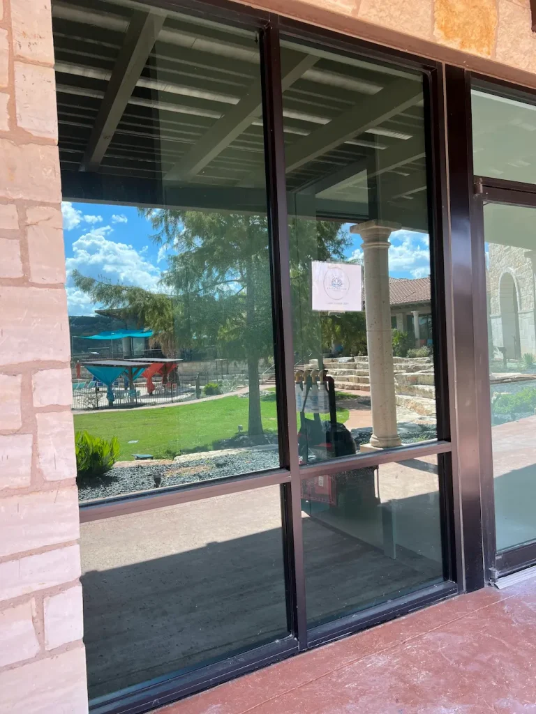 commercial window tinting storefront result in pflugerville